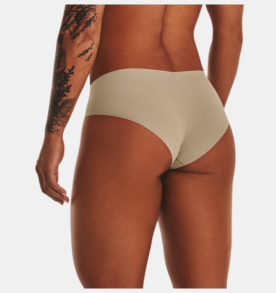 Bej Kadın UA Pure Stretch Hipster 3'lü Paket