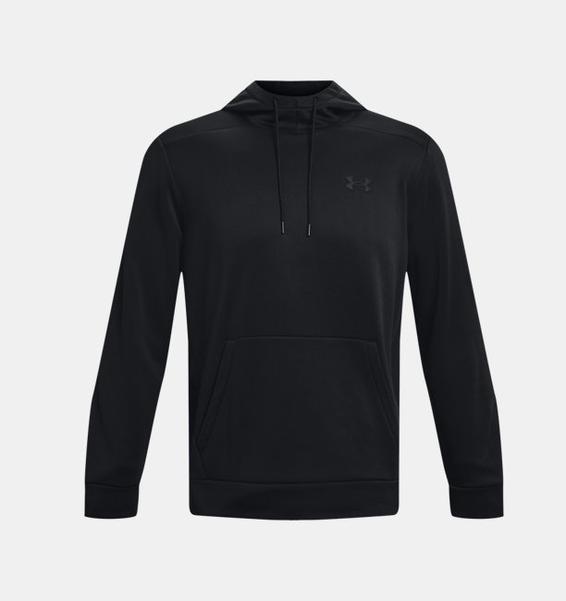 Siyah Erkek Armour Fleece® Kapüşonlu Üst