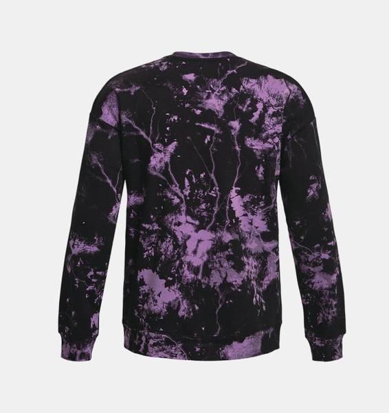 Mor Erkek Project Rock Rival Fleece Disrupt Baskılı Bisiklet Yaka