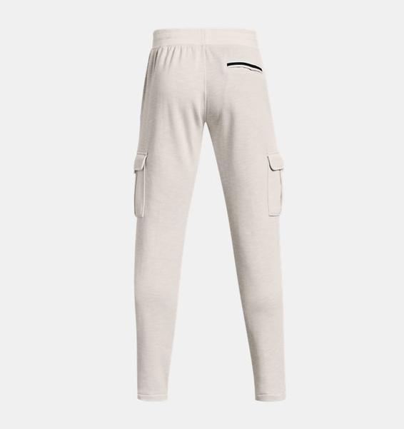 Beyaz Erkek UA Essential Fleece Heritage Kargo Eşofman Altı