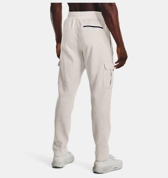 Beyaz Erkek UA Essential Fleece Heritage Kargo Eşofman Altı