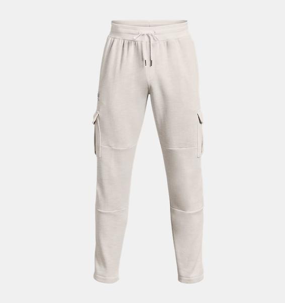 Beyaz Erkek UA Essential Fleece Heritage Kargo Eşofman Altı