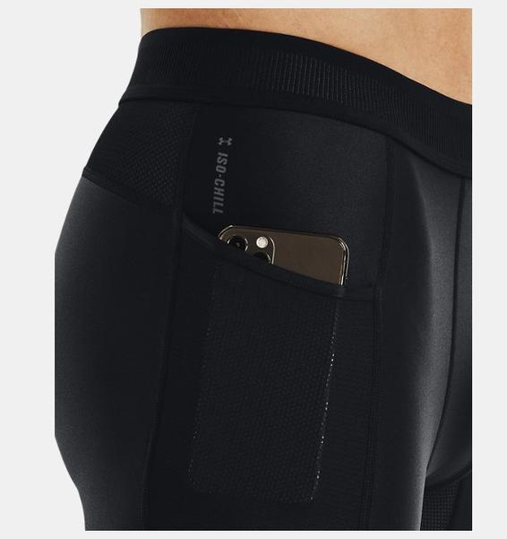 Siyah Erkek UA Serin Tutan Compression Uzun Şort