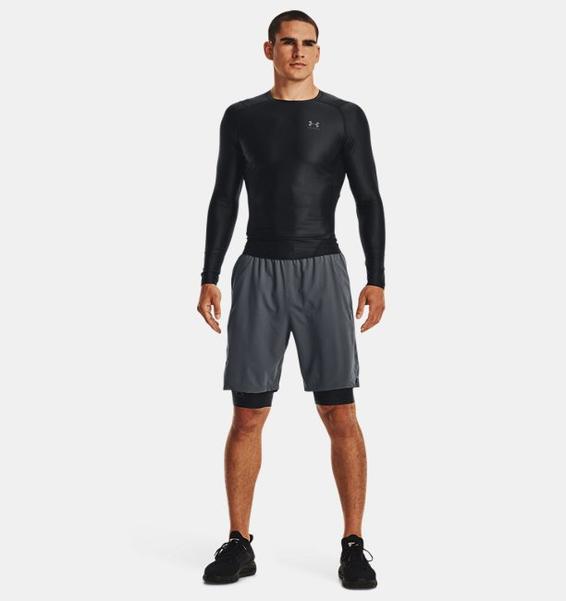 Siyah Erkek UA Serin Tutan Compression Uzun Şort
