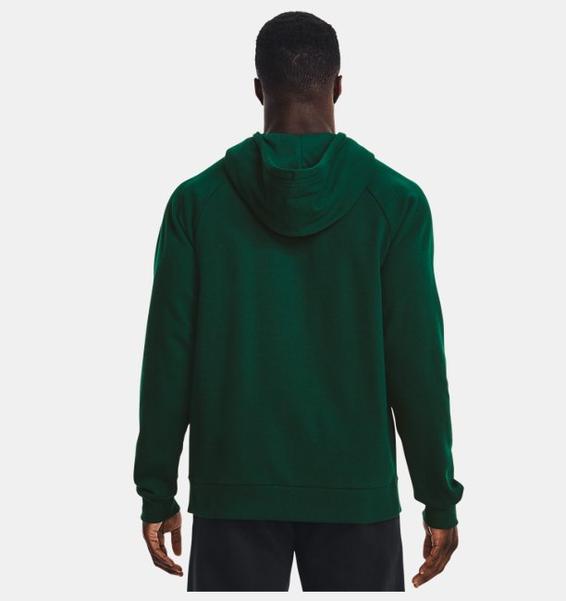 Yeşil Erkek UA Rival Fleece Big Logo Kapüşonlu Üst