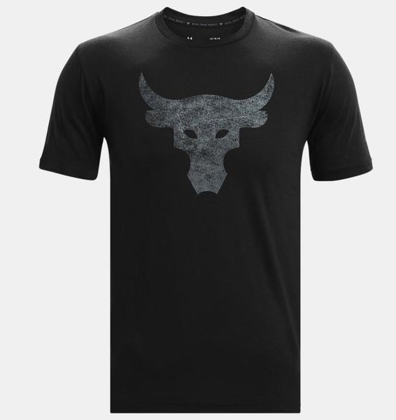 Siyah Erkek Project Rock Brahma Bull Kısa Kollu