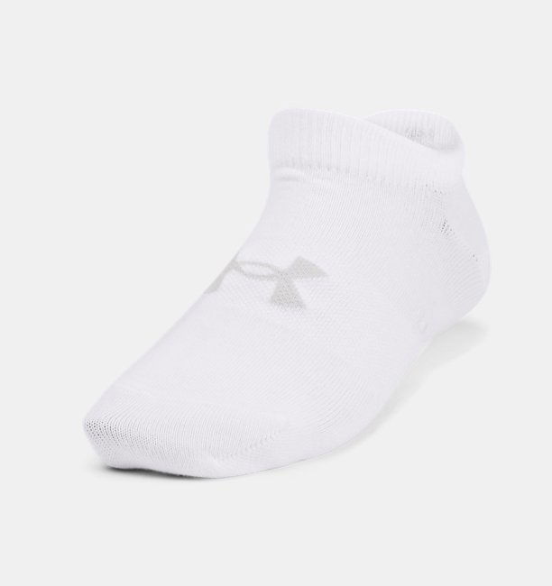 Çocuk UA Essential 6’lı Paket No Show Çorap Beyaz