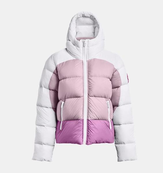 Beyaz Kadın UA Storm ColdGear® Infrared Down Blocked Mont