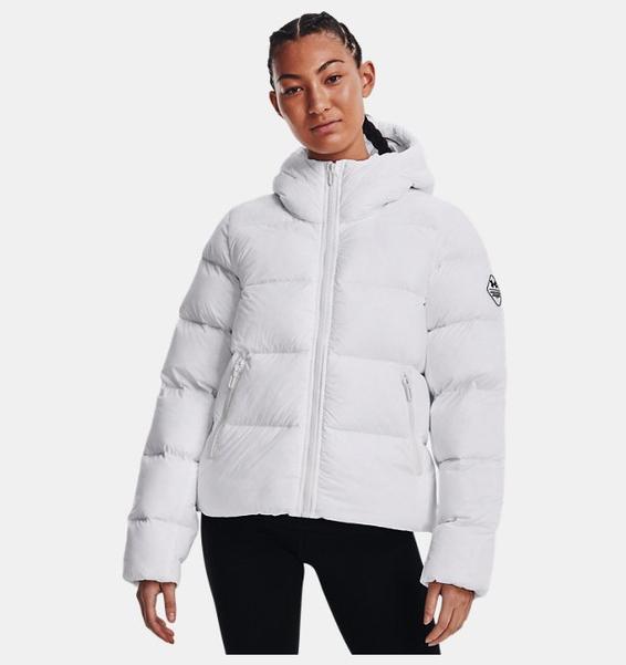 Beyaz Kadın UA Storm ColdGear® Infrared Down Mont
