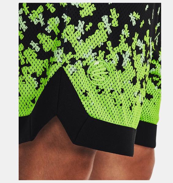 Siyah Erkek Curry Collab Mesh Şort