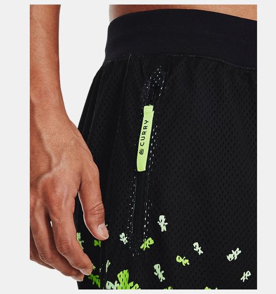 Siyah Erkek Curry Collab Mesh Şort