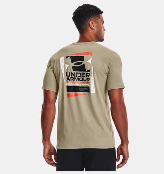 Haki Erkek UA Multicolor Box Logo Kısa Kollu