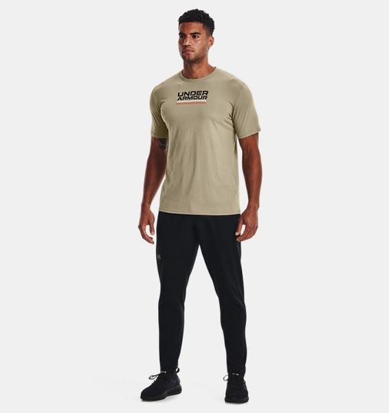 Haki Erkek UA Multicolor Box Logo Kısa Kollu