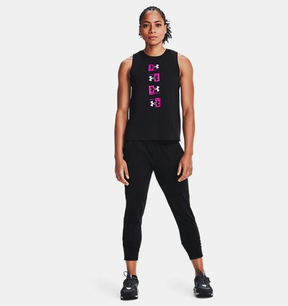 Siyah Kadın UA Repeat Muscle Atlet