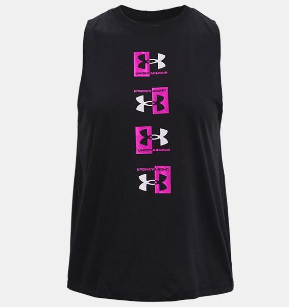 Siyah Kadın UA Repeat Muscle Atlet