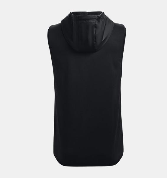 Siyah Erkek Armour Fleece® Storm Kapüşonlu Yelek