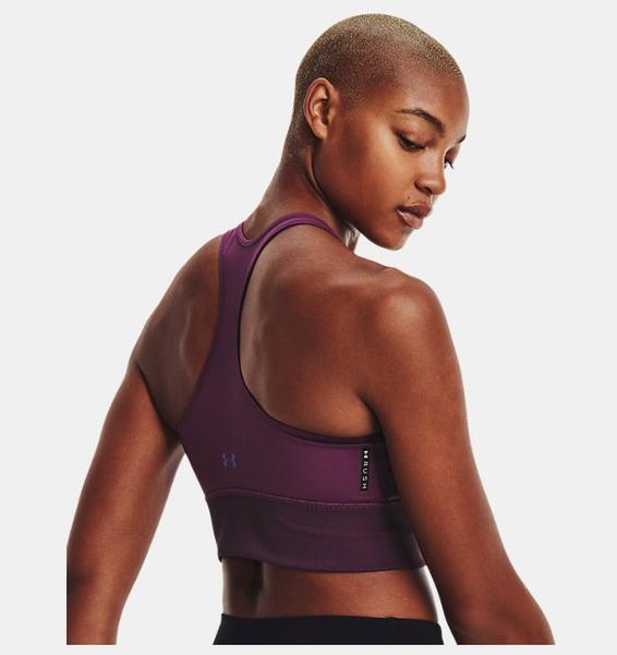 Mor Kadın UA RUSH™ Long Line Spor Sütyeni