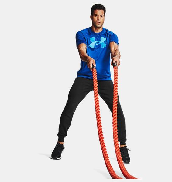 Siyah Erkek UA Rival Cotton Eşofman Altı