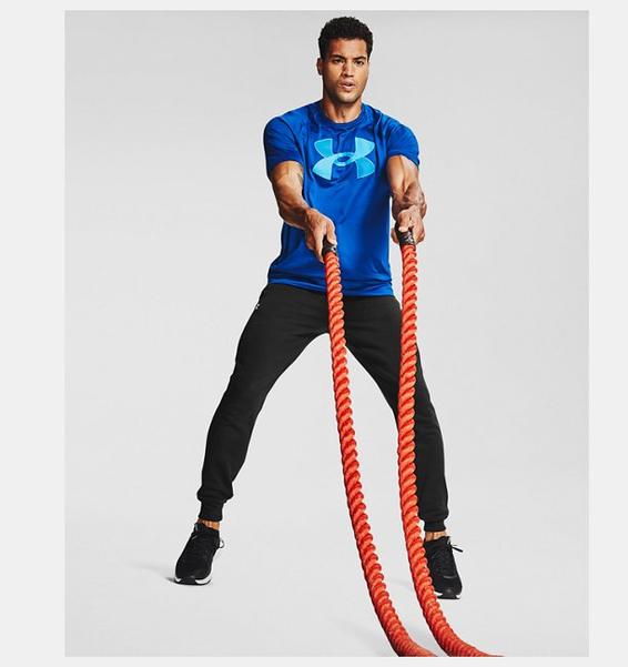 Siyah Erkek UA Rival Cotton Eşofman Altı