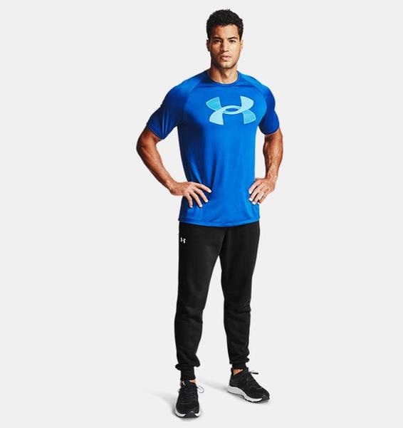 Siyah Erkek UA Rival Cotton Eşofman Altı