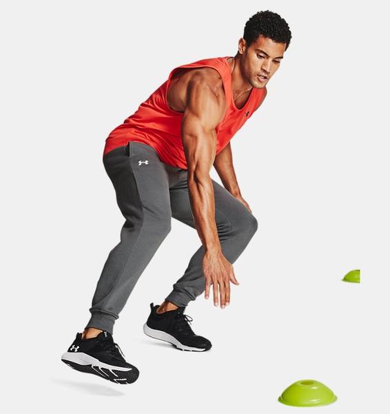 Gri Erkek UA Rival Cotton Eşofman Altı