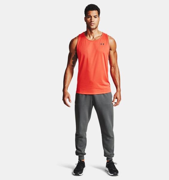 Gri Erkek UA Rival Cotton Eşofman Altı