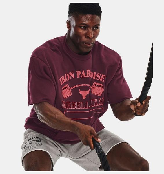 Mürdüm Erkek Project Rock Home Gym Heavyweight Terry Bisiklet Yaka