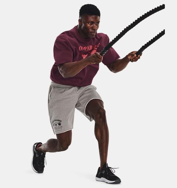 Mürdüm Erkek Project Rock Home Gym Heavyweight Terry Bisiklet Yaka