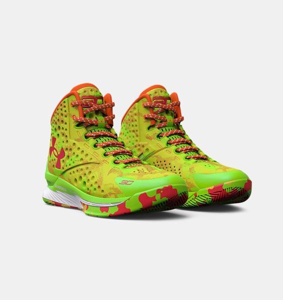 Yeşil Unisex Curry 1 Sour Patch Kids Basketbol Ayakkabısı