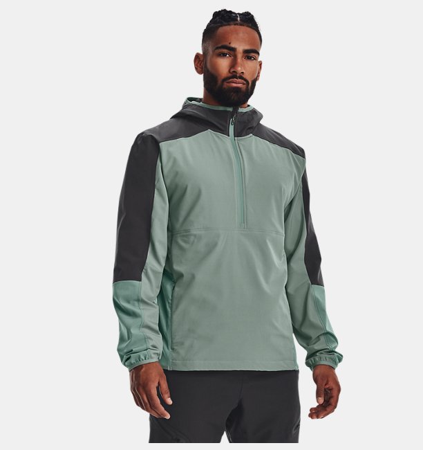 Erkek UA Terrain Anorak Mont Yeşil