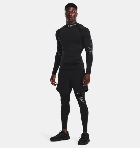 Siyah Erkek ColdGear® Armour Tayt