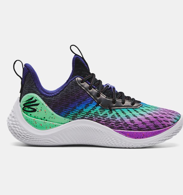 Unisex Curry Flow 10 'Northern Lights' Basketbol Ayakkabısı Mor