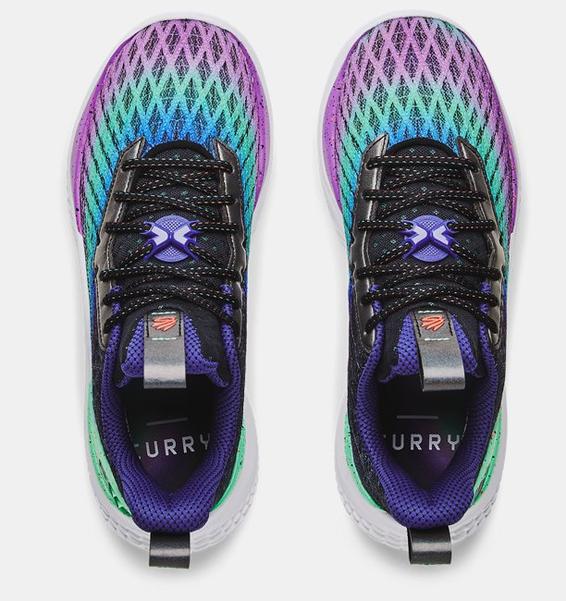 Mor Unisex Curry Flow 10 'Northern Lights' Basketbol Ayakkabısı