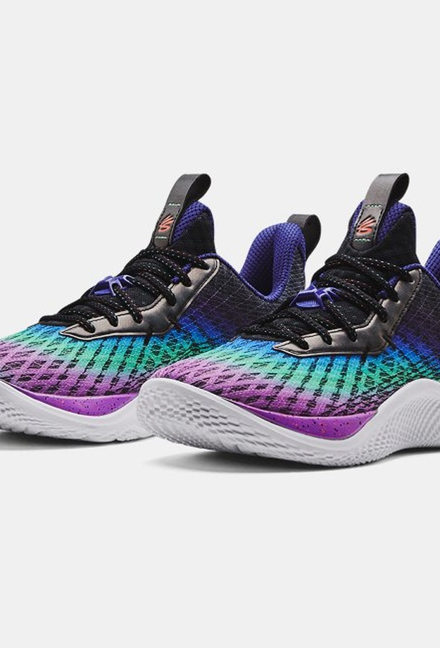 Unisex Curry Flow 10 'Northern Lights' Basketbol Ayakkabısı Mor