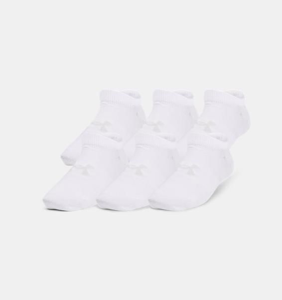 Beyaz Çocuk UA Essential 6’lı Paket No Show Çorap