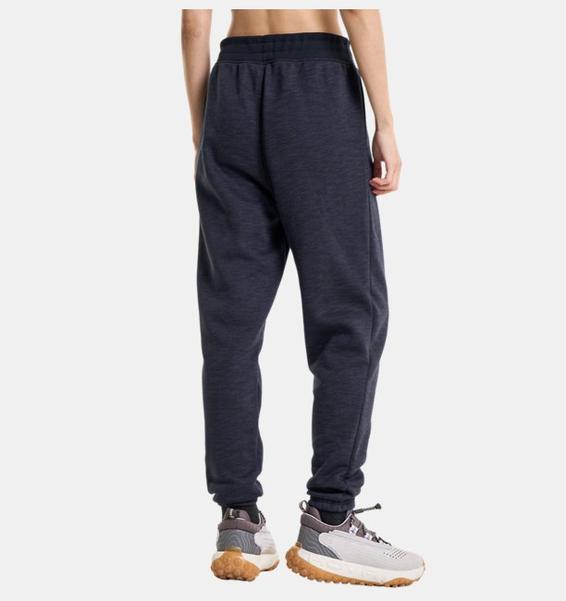 Siyah Kadın UA Essential Fleece Baskılı Eşofman Altı