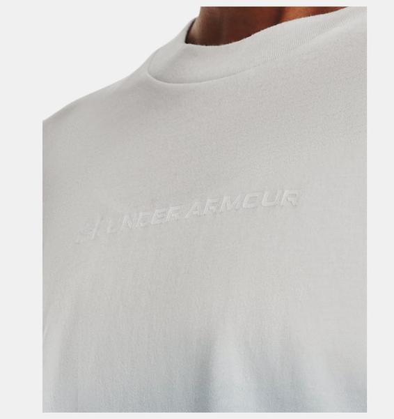 Gri Kadın UA Branded Dip Dye Crop Kısa Kollu