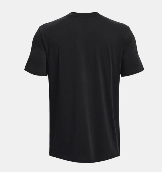 Siyah Erkek Curry Logo Heavyweight Kısa Kollu