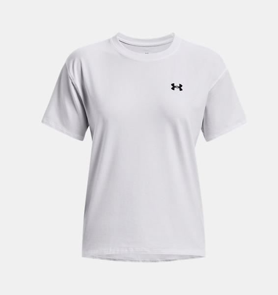 Beyaz Kadın UA Essential Cotton Stretch Tişört