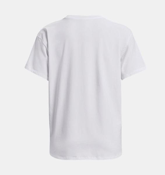 Beyaz Kadın UA Essential Cotton Stretch Tişört