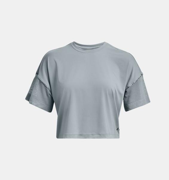 Mavi Kadın UA RUSH™ Pencereli Crop Kısa Kollu