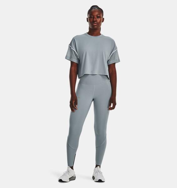 Mavi Kadın UA RUSH™ Pencereli Crop Kısa Kollu