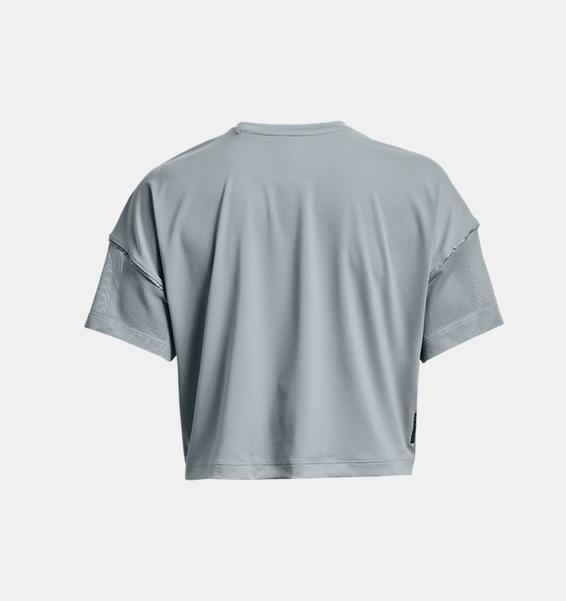 Mavi Kadın UA RUSH™ Pencereli Crop Kısa Kollu