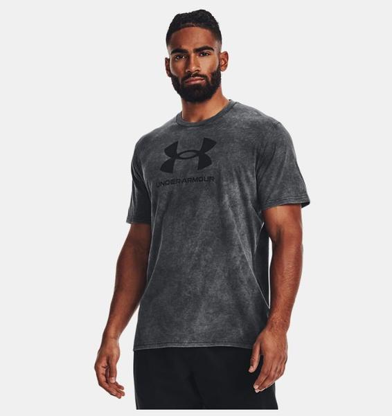 Siyah Erkek UA Wash Tonal Sportstyle Kısa Kollu