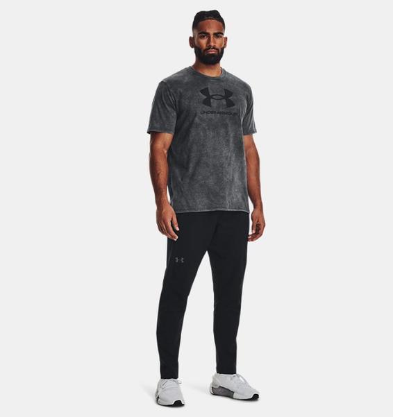 Siyah Erkek UA Wash Tonal Sportstyle Kısa Kollu