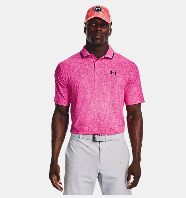 Erkek UA Serin Tutan Polo Pembe