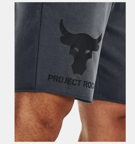 Gri Erkek Project Rock Terry Brahma Bull Şort
