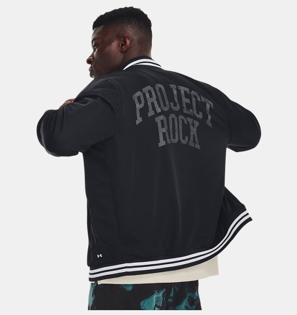 Erkek Project Rock Mesh Varsity Mont Siyah