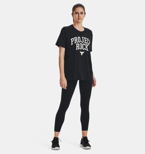 Siyah Kadın Project Rock Heavyweight Campus Tişört