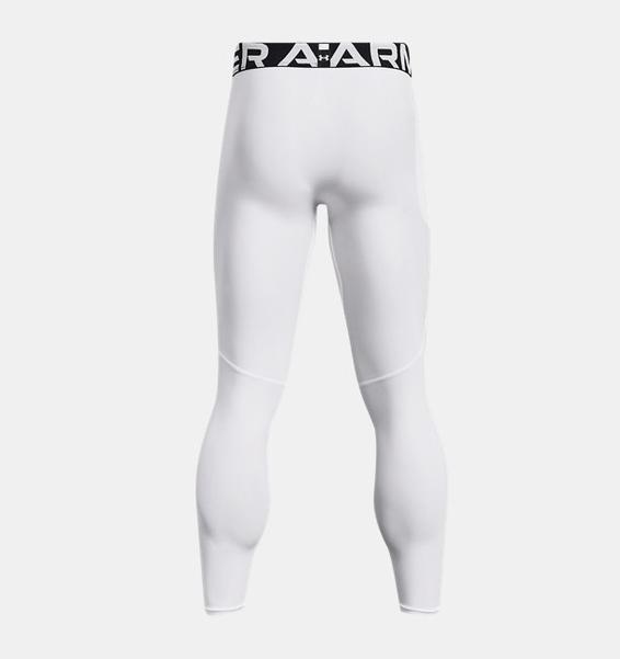 Beyaz Erkek HeatGear® ArmourBaskılı Tayt